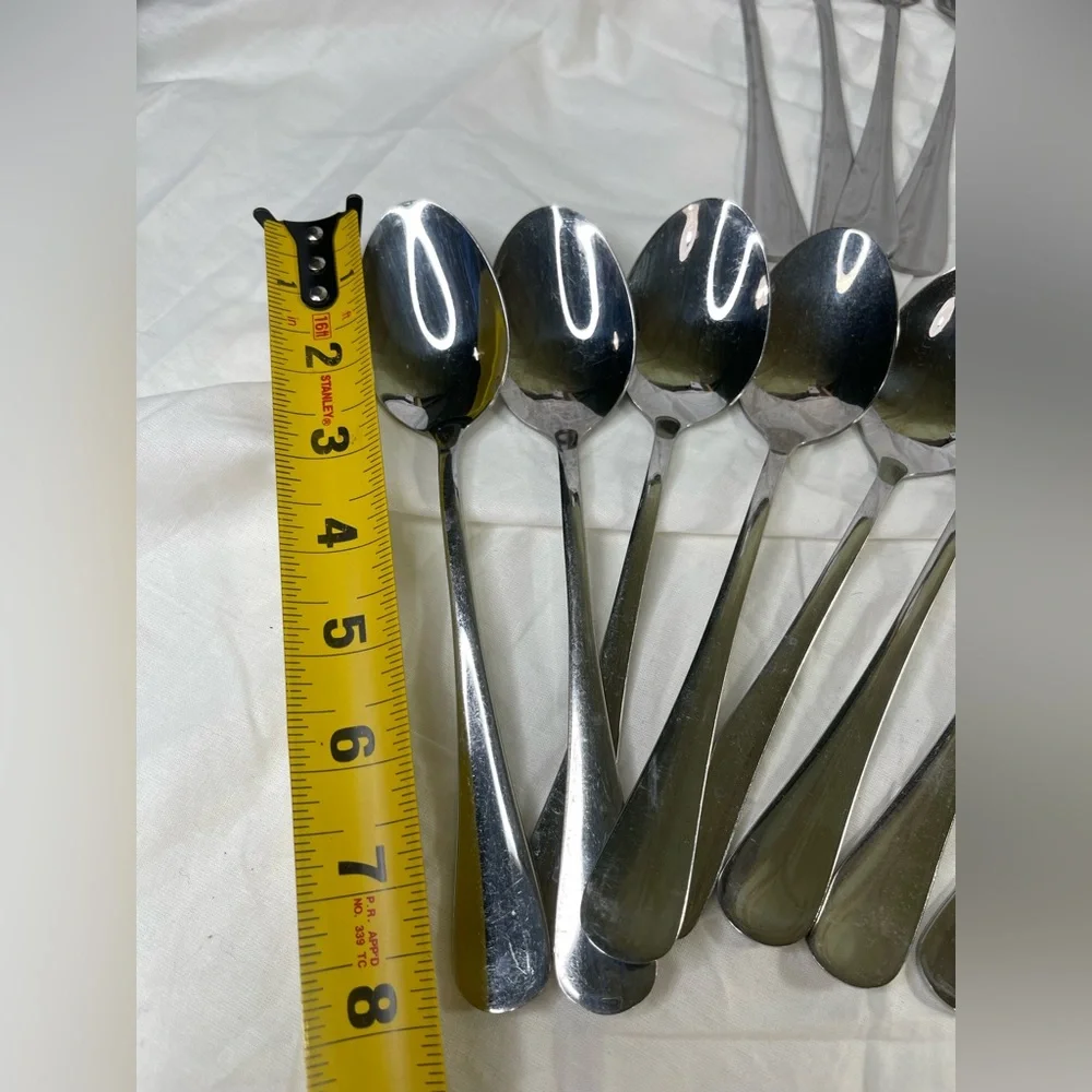 ⭐️Stainless Steel Cutlery Set 35 Pieces, 6 small spoons, 5 small forks